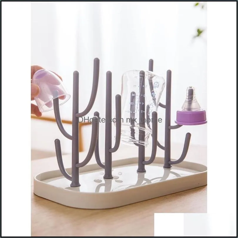 baby feeding bottle drain rack, nipple feeding cup holder, storage drying rack, bottle cleaning and drying machine mxhome