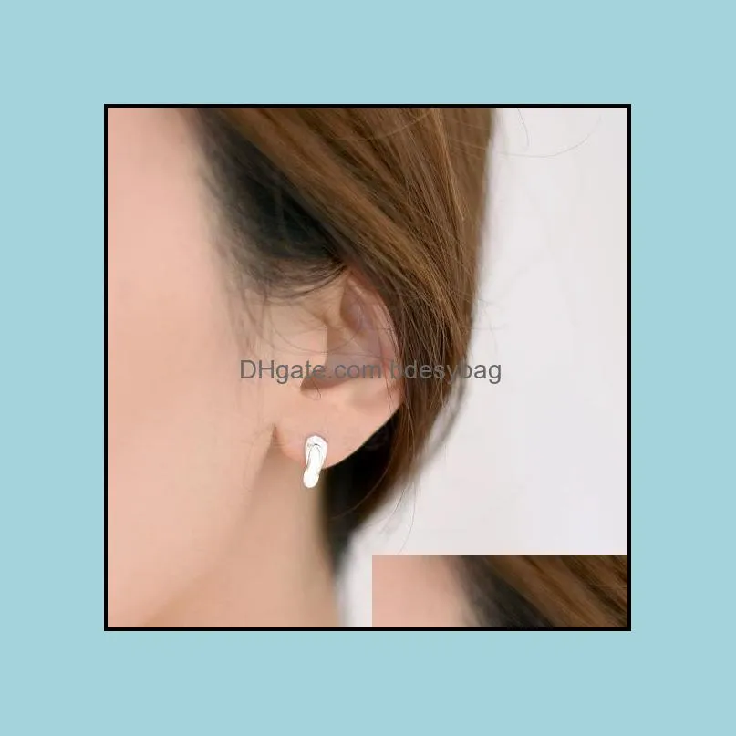 2016 fashion pattering sound stud earrings zinc alloy plating silver earrings wholesale women holiday best gift