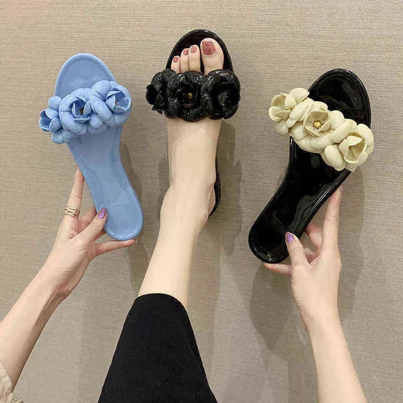 Sandals Slides Designer Fashion Flower Slippers Flat Flat