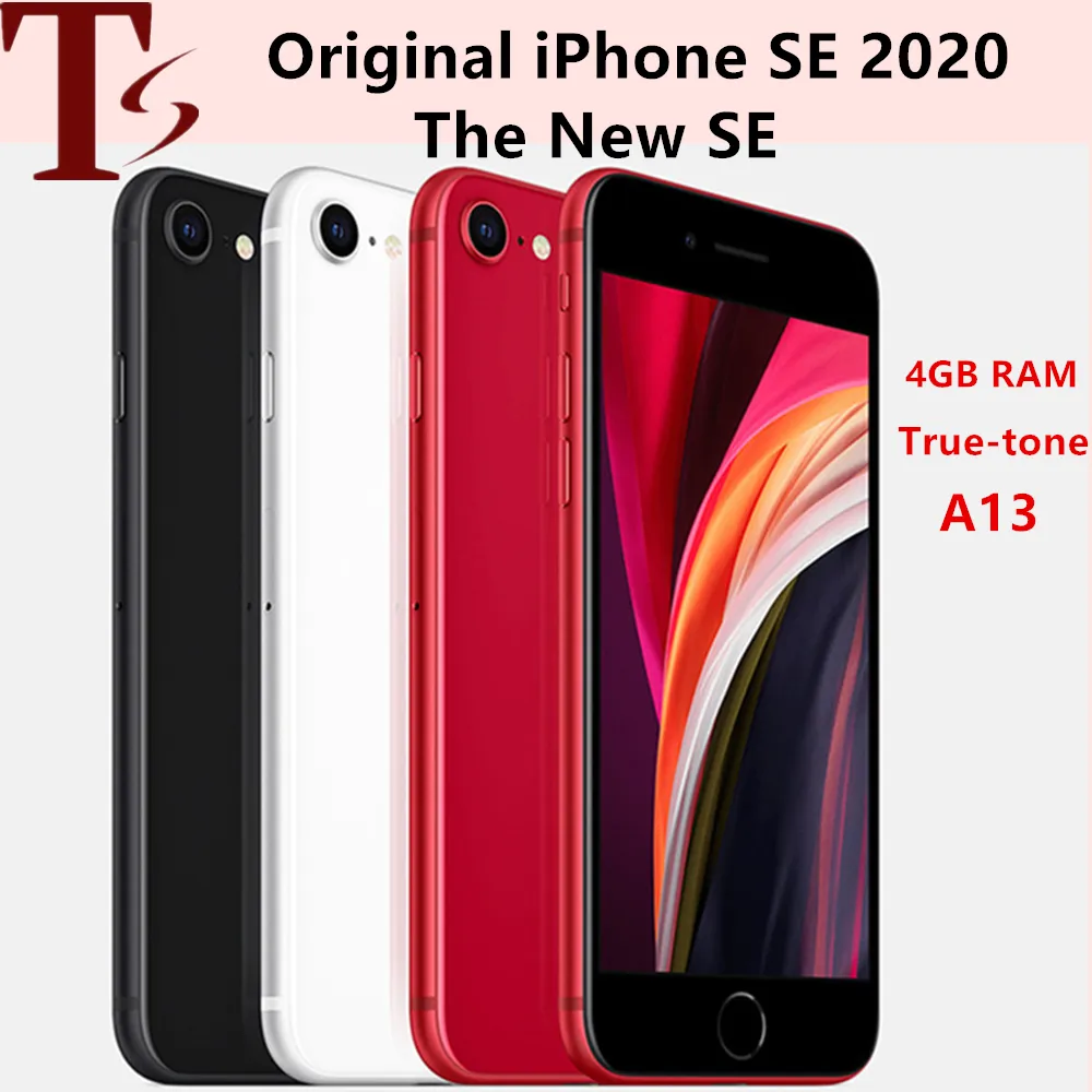 Oryginalne telefony komórkowe Apple iPhone SE 2020th SE2 IOS odblokowane 4.7 ''A13 Bionic 3G RAM 64/128/256GB ROM Hexa Core 4G LTE telefon komórkowy 1pc