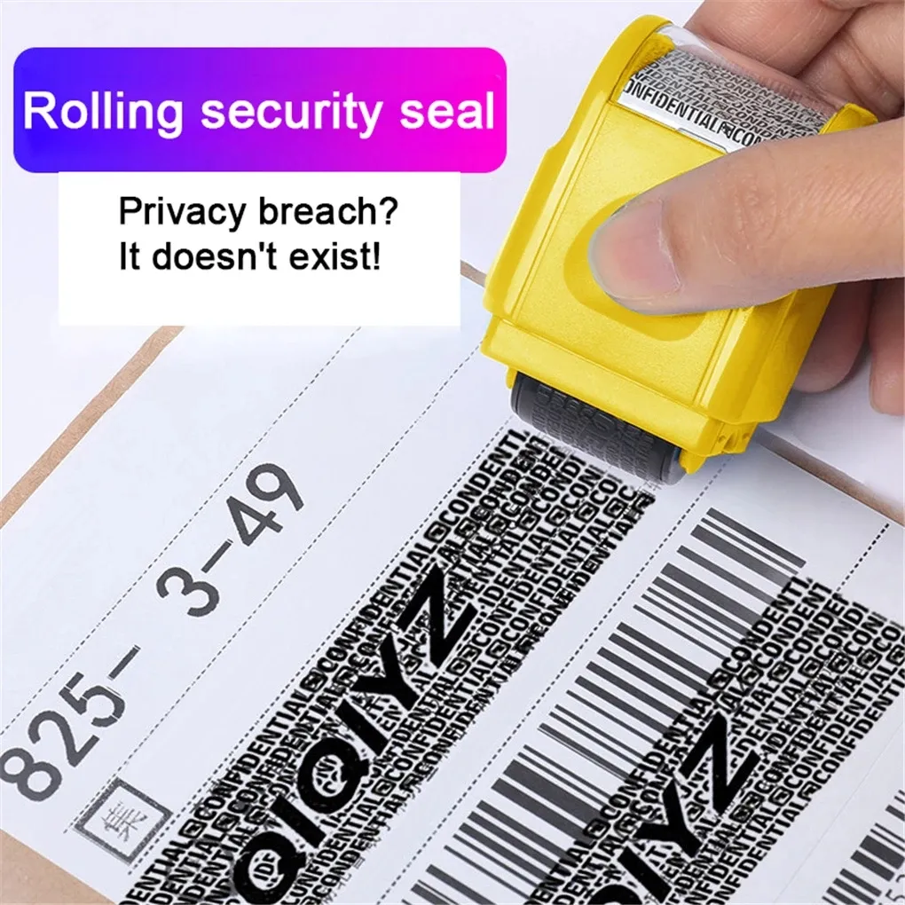 Huishoudelijke Sundries Manual Roller Stamp ID Bescherming Vertrouwelijke Guard Informatie Gegevens Identiteit Adres Blocker Identiteit Anti-deft uitstrijkje