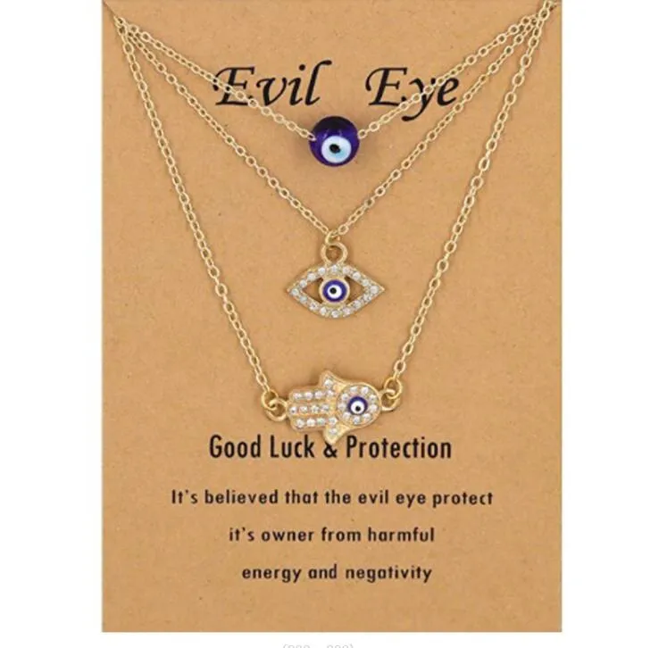 Evil Eye Anhänger aus Edelstahl blaues böses Auge in Dreieck der
