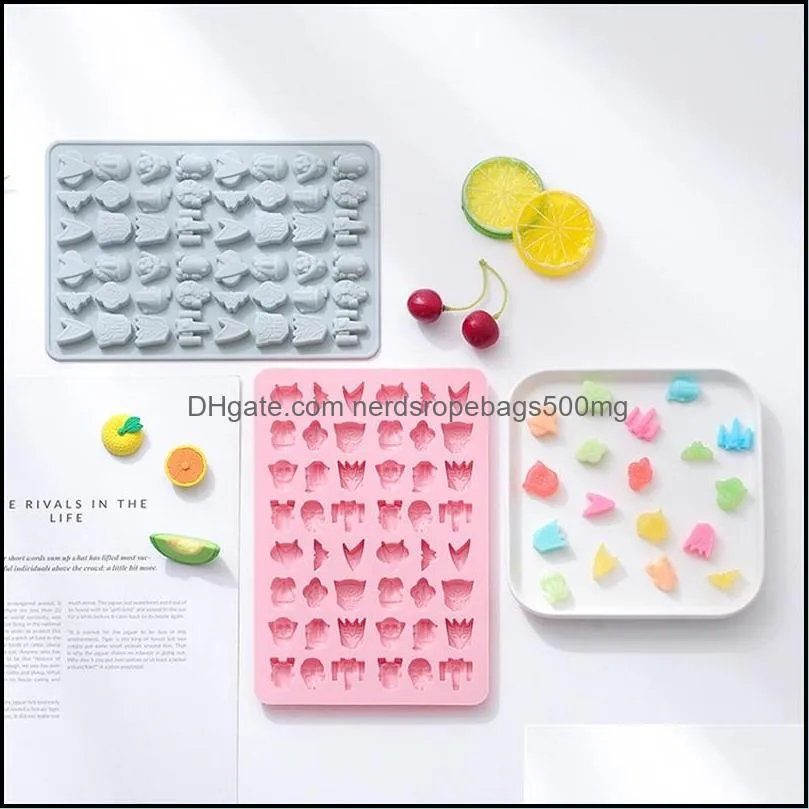 Food Grade Silicone Mould DIY Animal Fudge Cooking Molds Ice Cream Chocolate Tool Home Bakery Pastry Kitchen High Quality 3 9yx G2