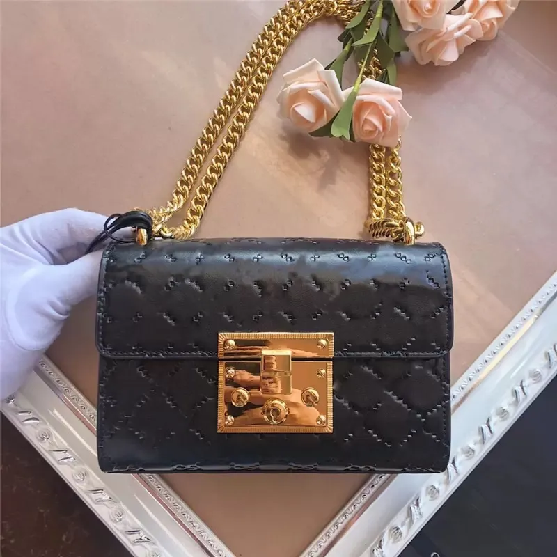 Designer Bags Luxury padlock shima kleine ketting schoudertas canvas g dames crossbody tassen maat: 20x12.7x7.6 cm