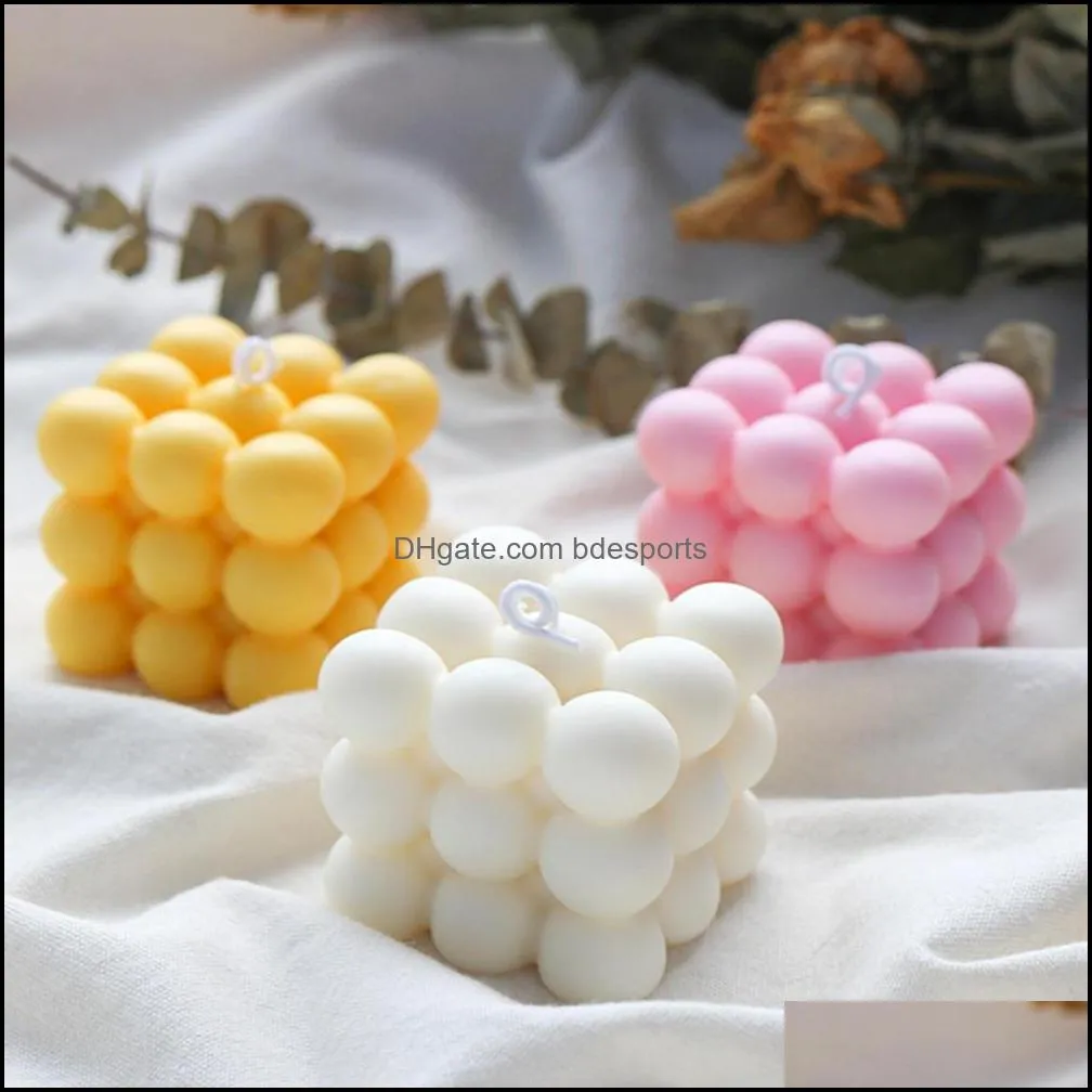 3D Silicone Candle Moulds Hand-made Soy Shaped Aromatherapy Plaster Candles Mold DIY Chocolate Cake Mould Kitchen Gadgets