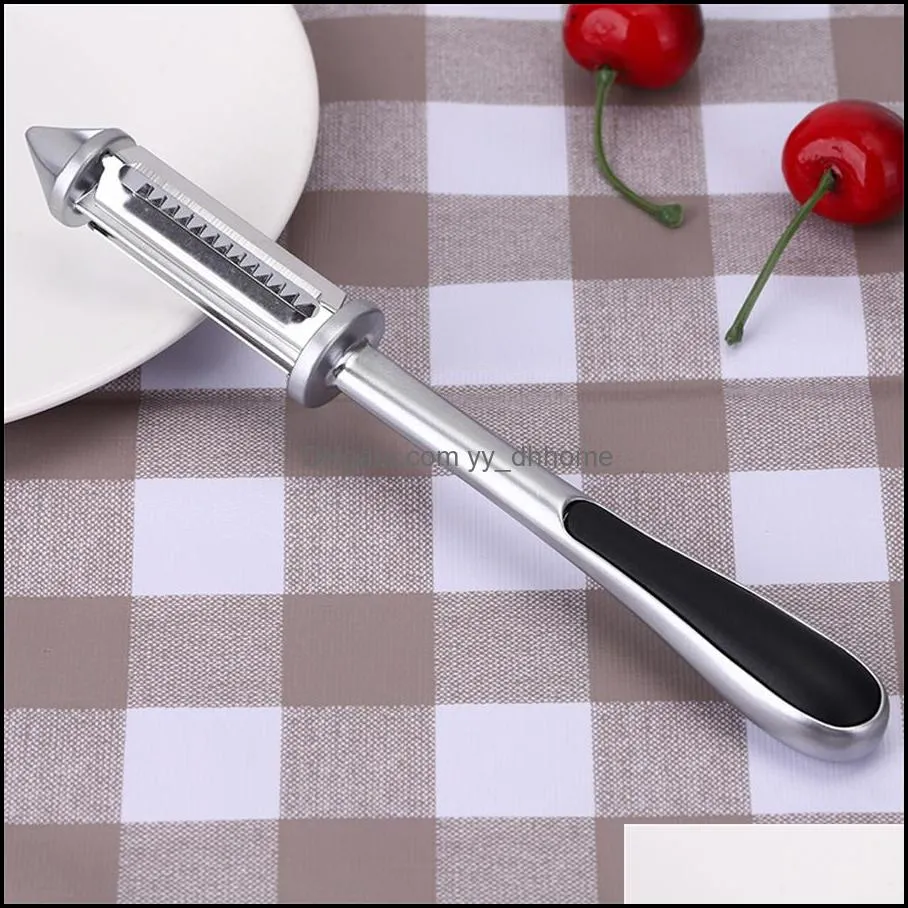 Three-in-one multifunctional zinc alloy household kitchen tool and shredding, vegetable peeling knife, melon and fruit shaving