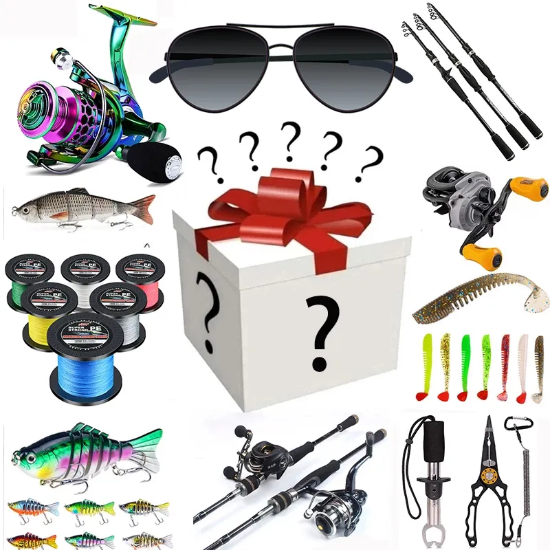 Lucky Mystery Lure Lure Lure/Set 100% premiado vencedor de super valor de alta qualidade Surpreenda Blind Box Random Fishing Conjunto 220614