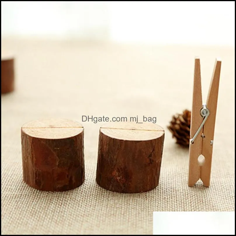 wedding place wooden card holders table number holder stands for wedding party table number sign desk accessories