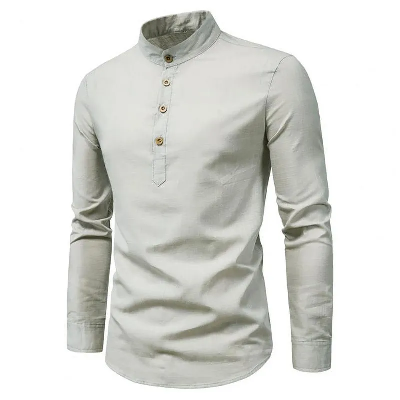 Camisa de negocios de polos para hombres Coloque antideslizadoras Collar delgada Topil transpirable para el trabajo Otoño Invierno Algodón Solid Solewer Camiseta