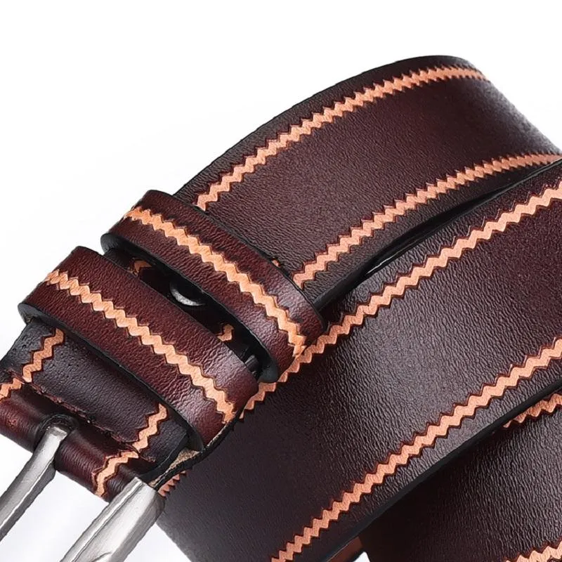 Cinture da uomo Cintura di alta qualità Fibbia ad ardiglione Pantaloni da viaggio per feste aziendali All-Match Jeans resistenti all'usura e durevoli 2022 DesignerBelts