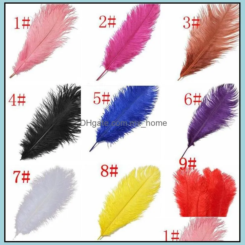 ostrich feather plumes for wedding centerpiece table party desktop decoration beautiful feathers diy party decorative 14-16inch