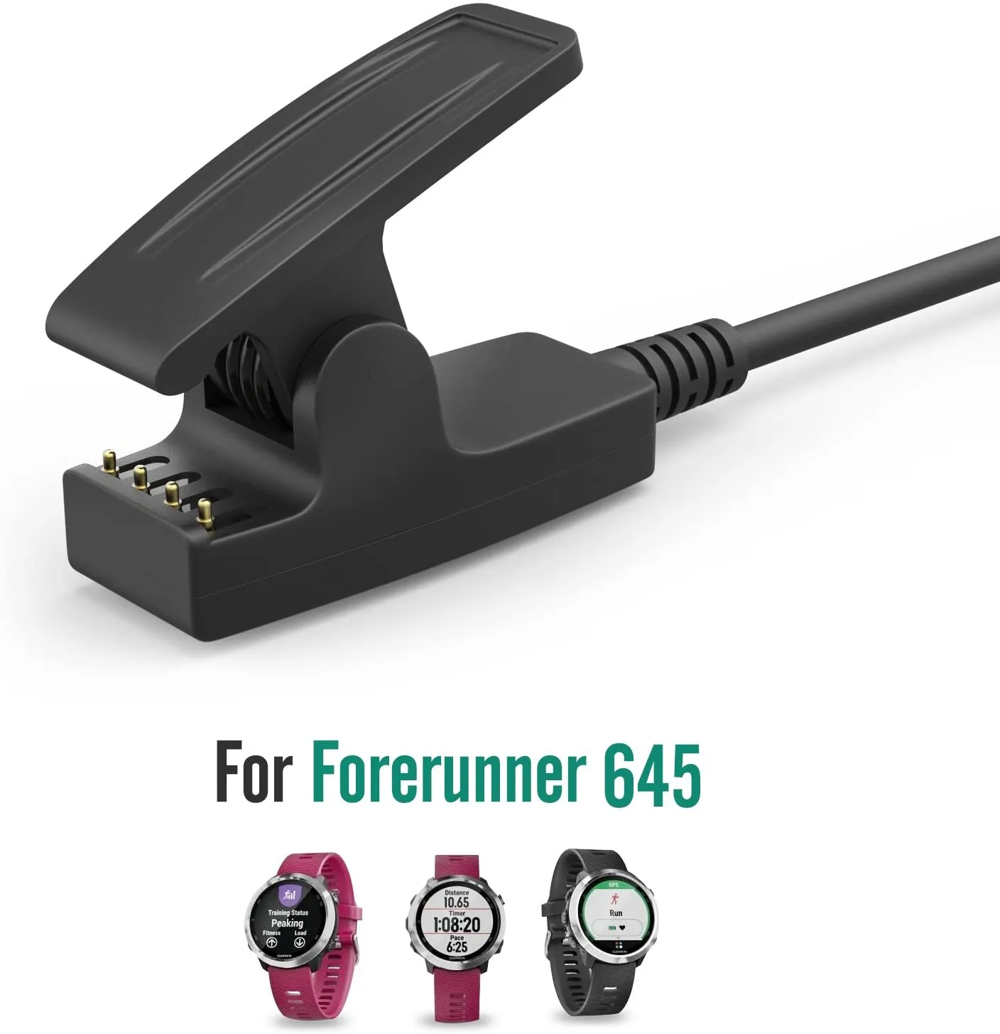 USB Chargeur Alimentation pour Garmin Approach G10 S20 Vivomove HR et  Garmin Forerunner 735XT 35 230 235 630 645 Music