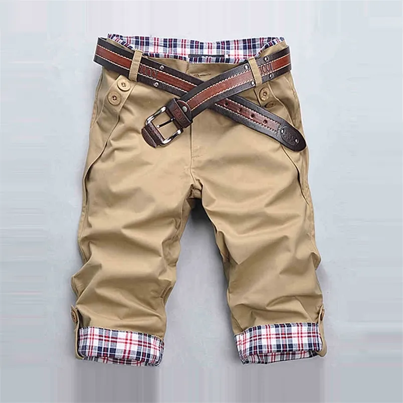 Cotton Men S Shorts Summer Mens Casual Slim Fit Short Men Streetwear Cargo Man Clothes Knee