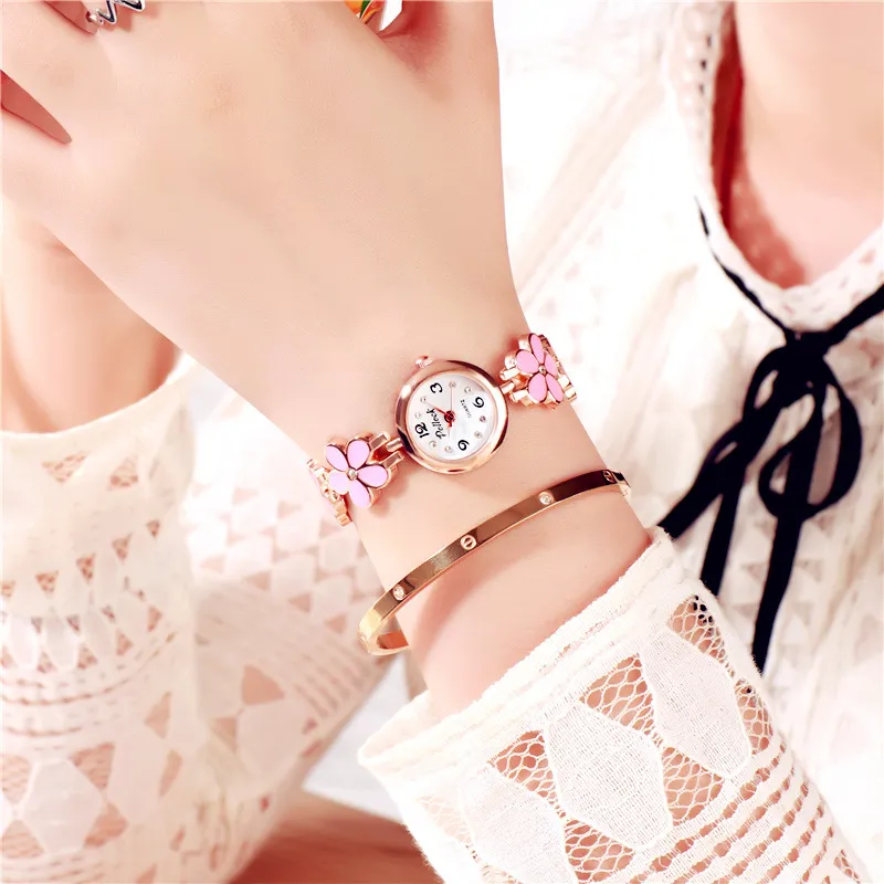 2022 Dropshiping Lvpai marca de lujo relojes de oro y cristal pulsera de moda para mujer reloj de pulsera de cuarzo con diamantes de imitación relojes de moda para mujer B2