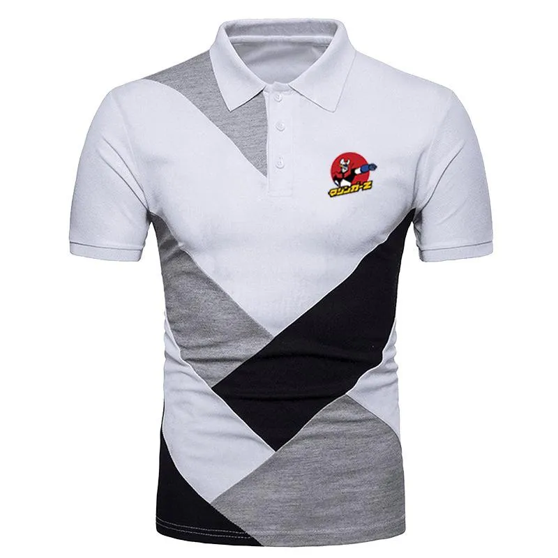 Heren Polos Mazinger Z Robot Logo T-shirt Harajuku Men Kleur Fashion Drukt Tops T-shirt Korte mouw Coole zomerstijl T-shirts's mannen