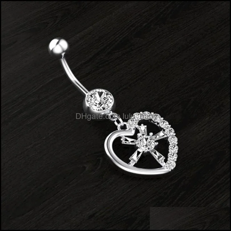 multi style surgical steel navel rings kit cz dangle belly button rings belly piercing jewelry gifts for men and women