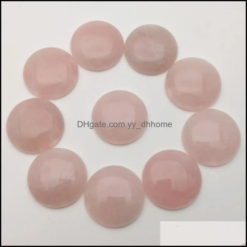 natural stone 20mm round loose beads opal rose quartz tiger`s eye turquoise stone face for natural stone necklace ring earrrings jewelry