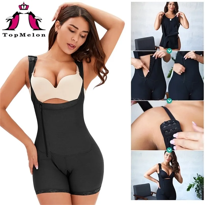 Large Size Side Zipper Abdomen And Hips Body Shaper Slimming Belt Tummy Corrective Underwear Shapewear Corset 220524