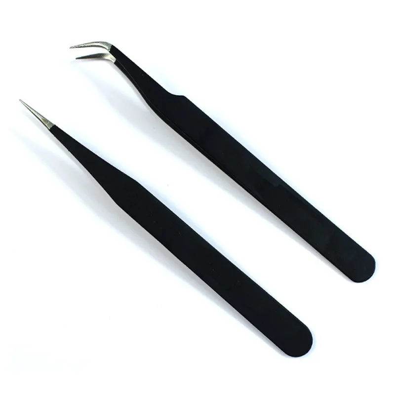 Stainless Steel Eyebrow Tweezers For Make Up 2021 Black Multipurpose Tweezers Tools For Nail Art Decoration