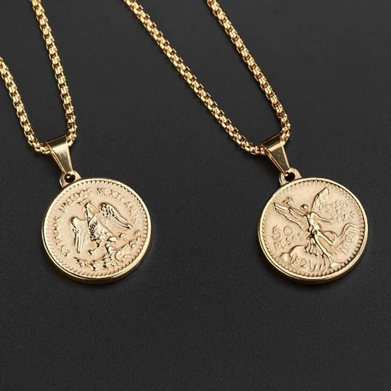 Savvy Cie Jewels 18k Italian Yellow Gold Vermeil Coin Charm Necklace |  ModeSens