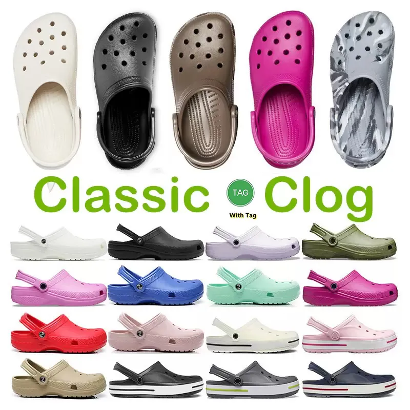 Hausschuhe Sandal Croc Classic Clog Designer Sandalen Unisex erwachsene Männer Frauen rutschern Pantoffeln Strand wasserdichte Schuhe im Freien im Freien Sneakers Slip-on EUR36-46