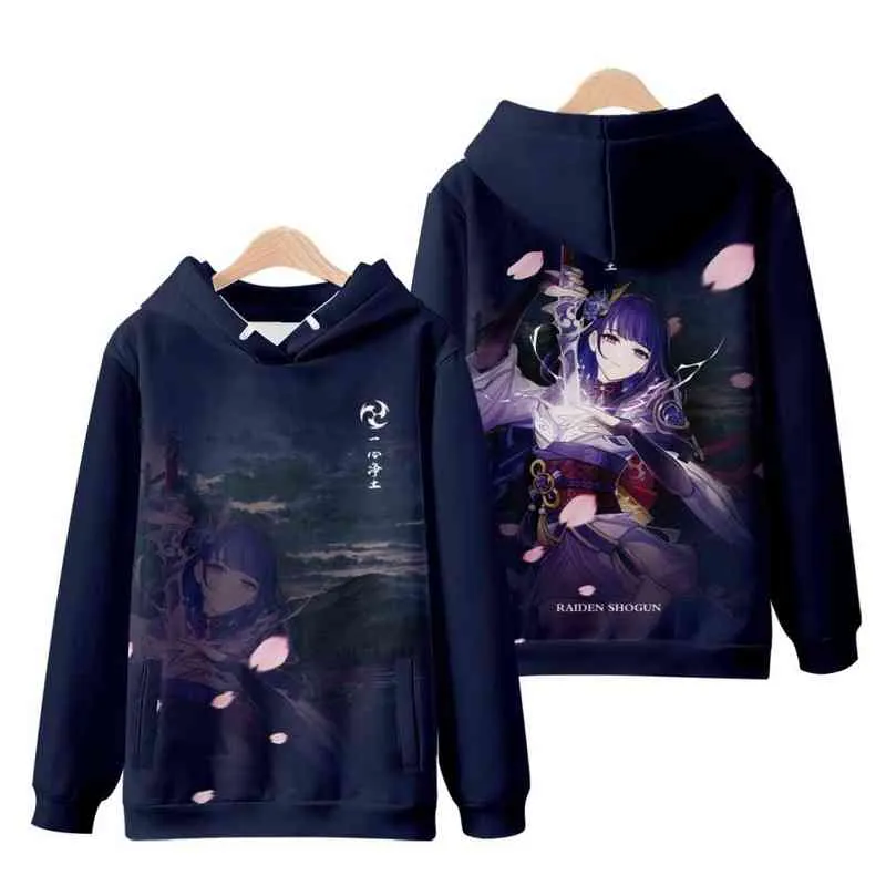 2022 3D genshin Impact printed Beelzebul cosplay hooded Sweatshirt Women/Men Casual harajuku auntumn and winter hoodie men hoody Y220713