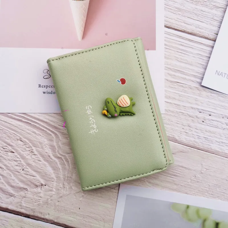 Coin Purses New Ins Mini Personality Cute Leather Wallet Korean Version Of The Lady Cross-border Short Small Three Fold Wallet