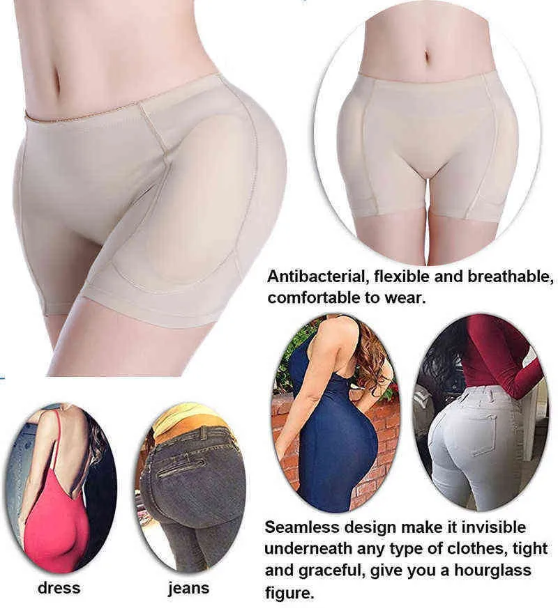 Butt Pads For Bigger Butt Hip Pads Hip Enhancer Upgraded Sponge Padded Butt  Lifter Panties Shapewear Tummy Control For Women Bbl,beige