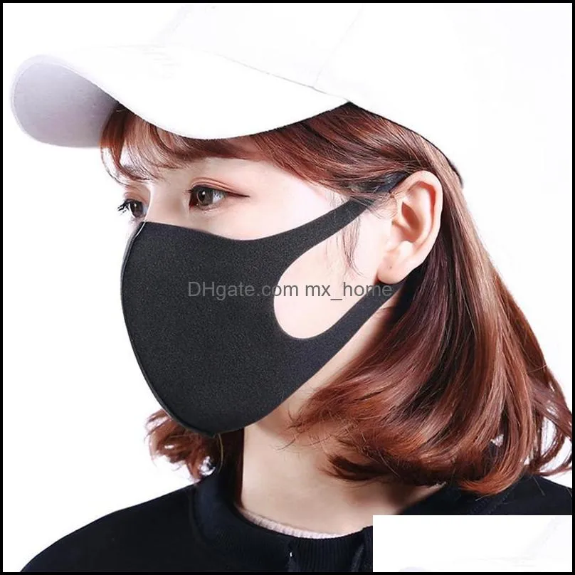 Ice Silk Cotton Mask Dust-proof Reusable Designer Face Masks Antibacterial Washable