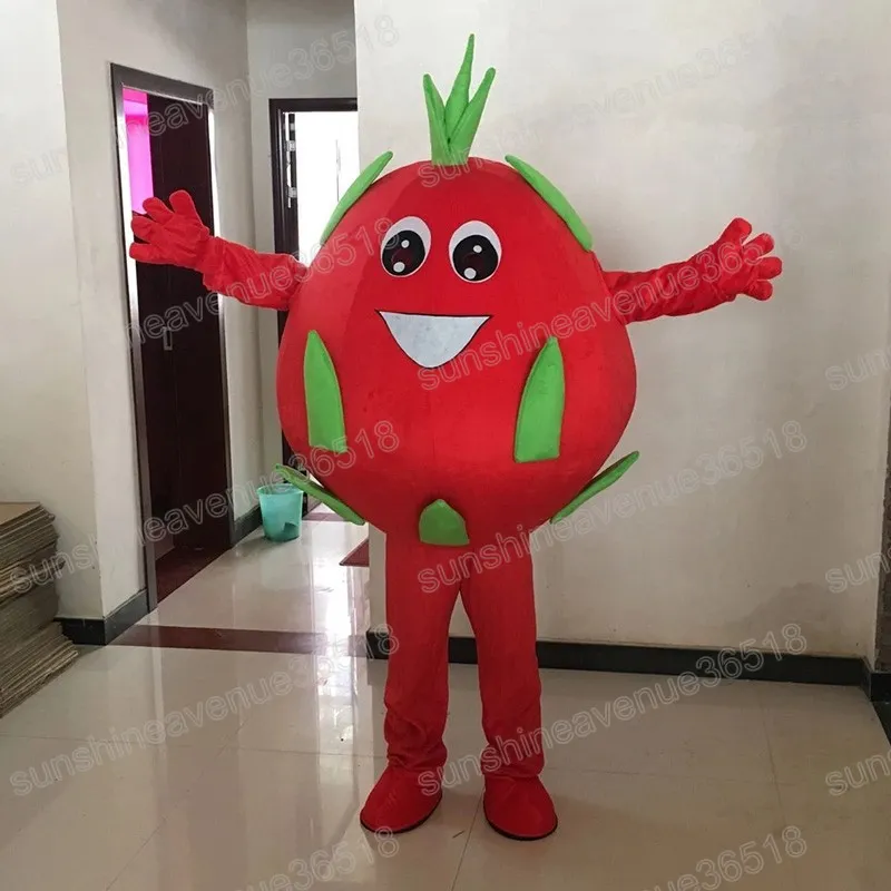 Halloween Pitaya Mascot Costume Top Quality Cartoon Characon Carnival Unisexe Adults Size Christmas Birthday Party Fanct