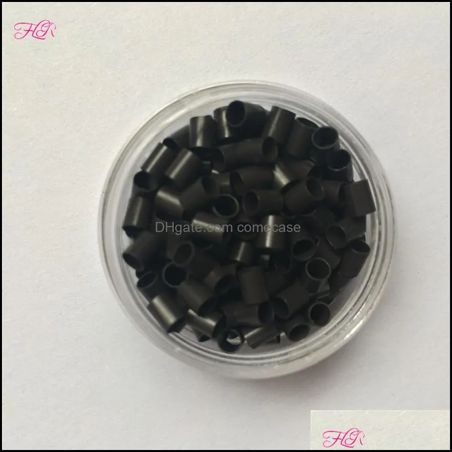 Easily Locks Copper Micro Ring 1000pcs 3.2*2.8*3.8 straight mini locks copper tube micro beads for applying i tip hair