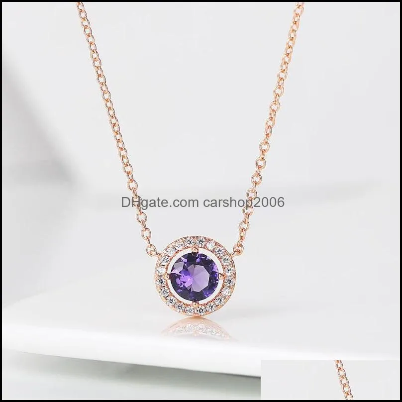 pendant necklaces zhouyang wedding for women classic round micro mosaic cubic zirconia multicolor fashion jewelry n095 n096 n097 n098