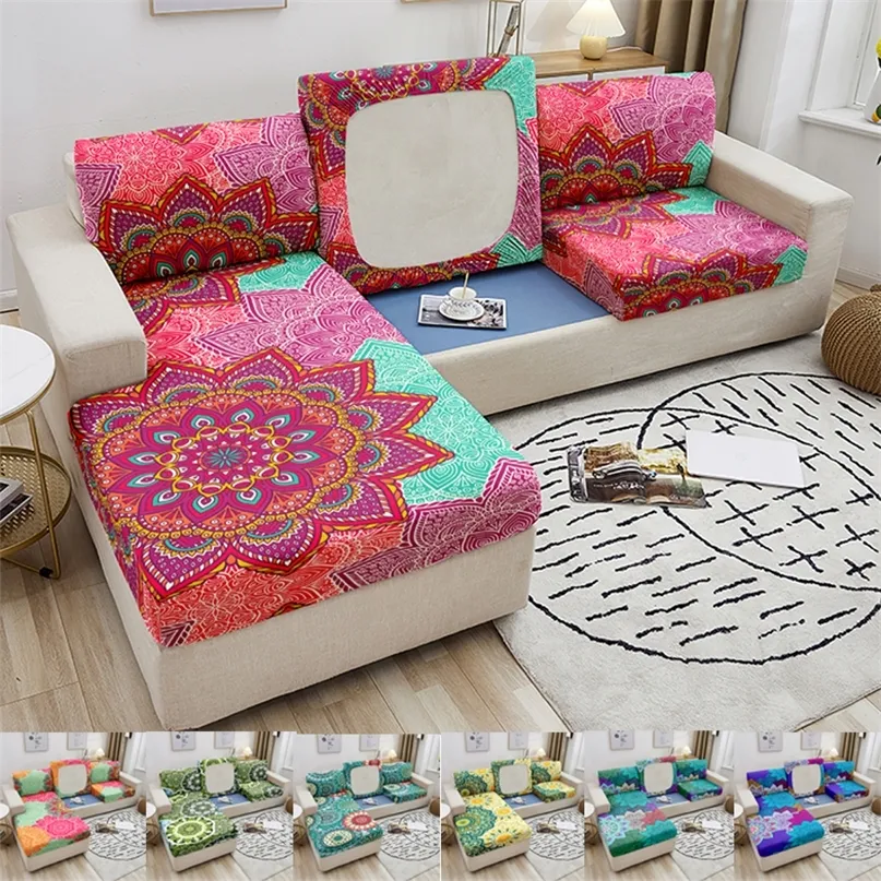 Elastyczna sofa poduszka do siedzenia mandala kanapa na kanapie slipcover fotela do salonu narożnik 220615