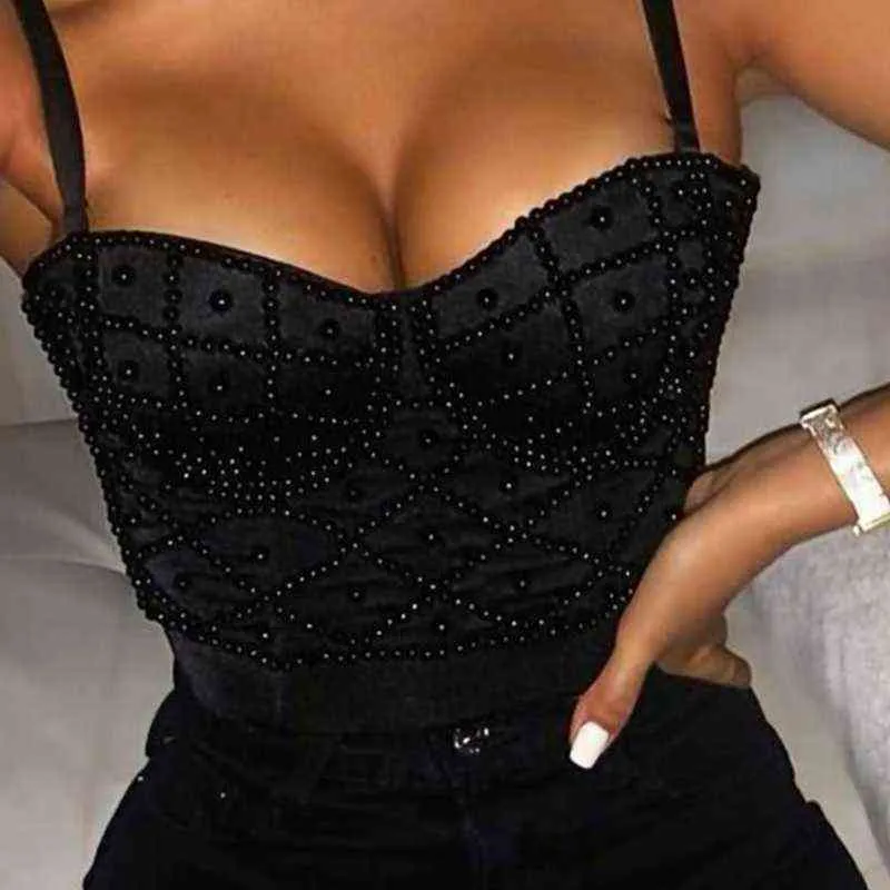 Spaghetti Straps Mesh Breathable Push Up Bustier Crop Top Bra