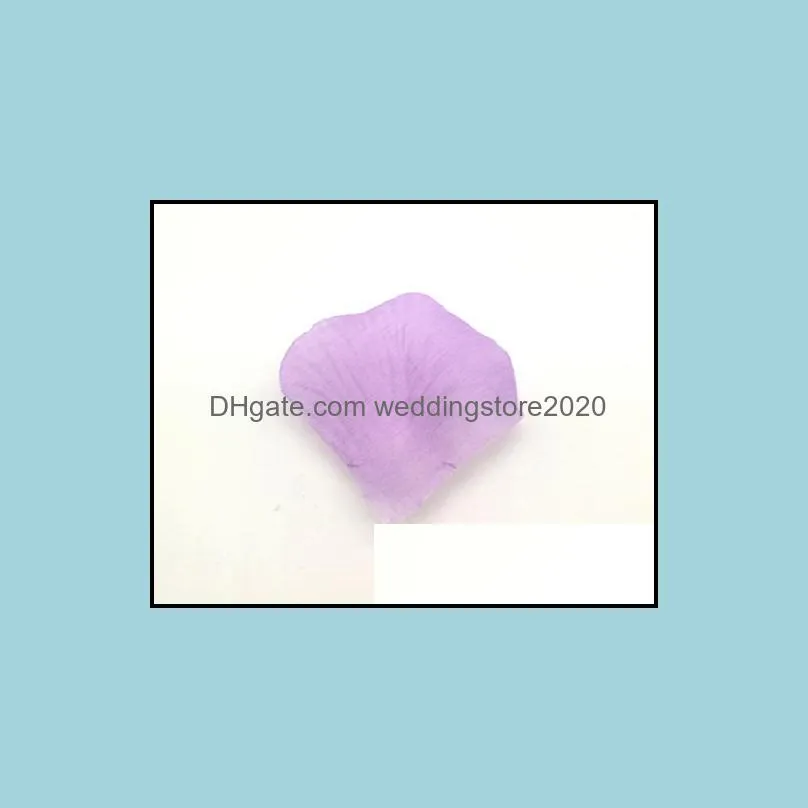 1000pcs Light Purple Lavender Artificial Silk Rose Flower Petals Wedding Favor Accessories Party Event Decoration