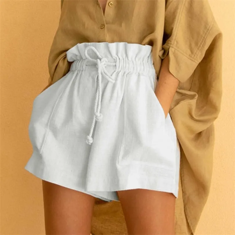 Moda swobodna seksowna spodnie mody kobiety plus size szorty szorty letnie kobiety szorty kobiety krótkie spodnie słodkie białe szorty 210702