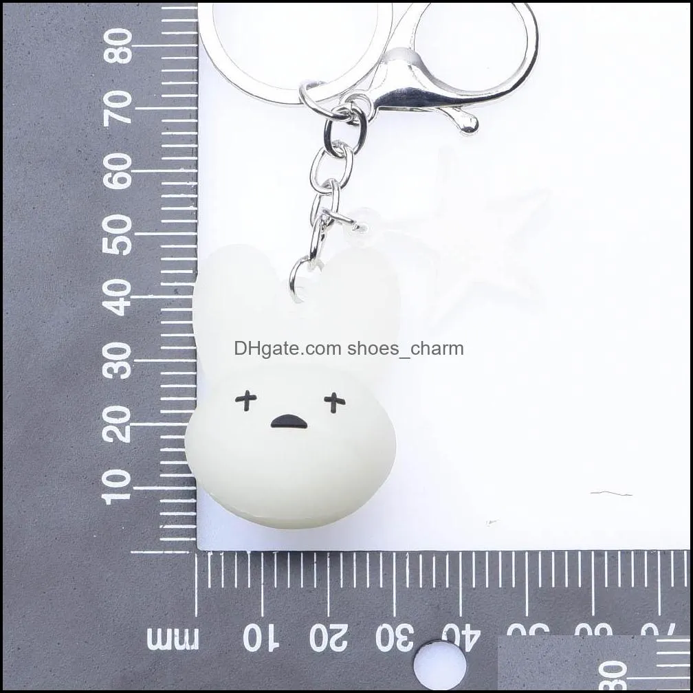 3d pvc keychain popular bad bunny croc shoe charm glow in dark soft pvc rubber keychains with your own logo for promotional shoescharm