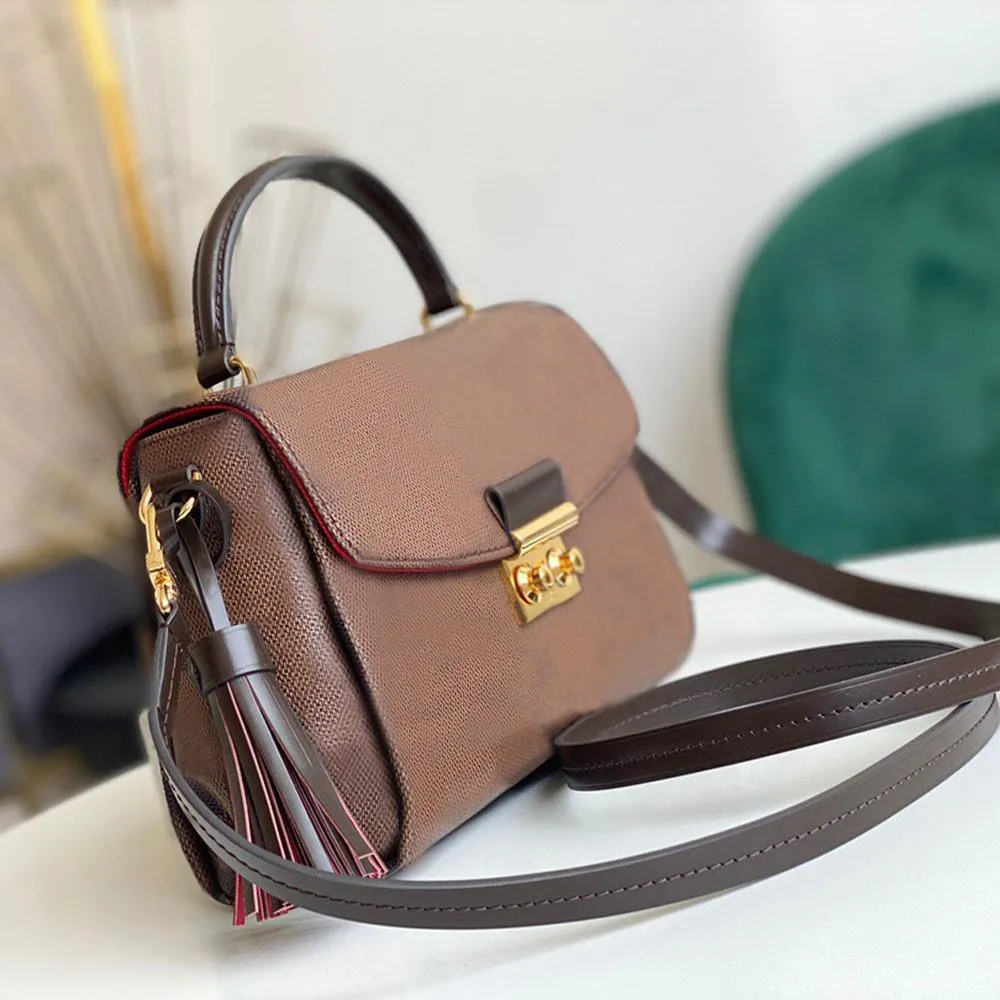 2022 Bolsos de hombro de diseñador de cuerpo cruzado Bolso de lujo para mujeres Top Calidad original Sacos de cuero genuino Principal elegante bolso cruzado Moda Totes Monederos