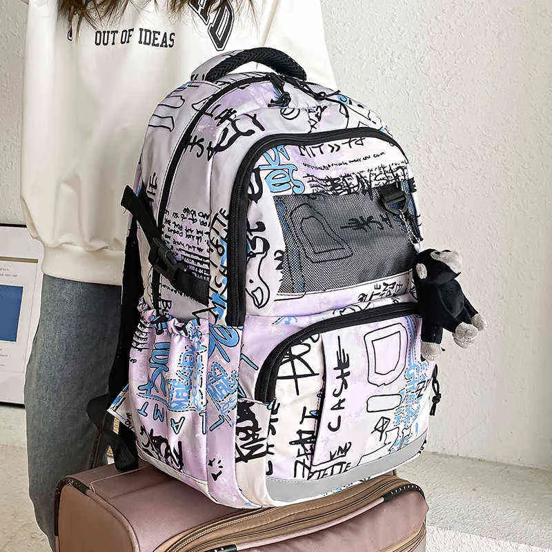 値下げ可能 新しい大容量バックパックシンプルなバックパック高校生男性と女子学生のバッグニッチスクールバッグトレッキングバッグを 0 高評価 Kyoderdesign Com