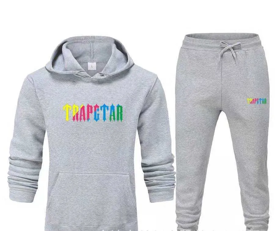 Trapstar tracksuit top mens grey