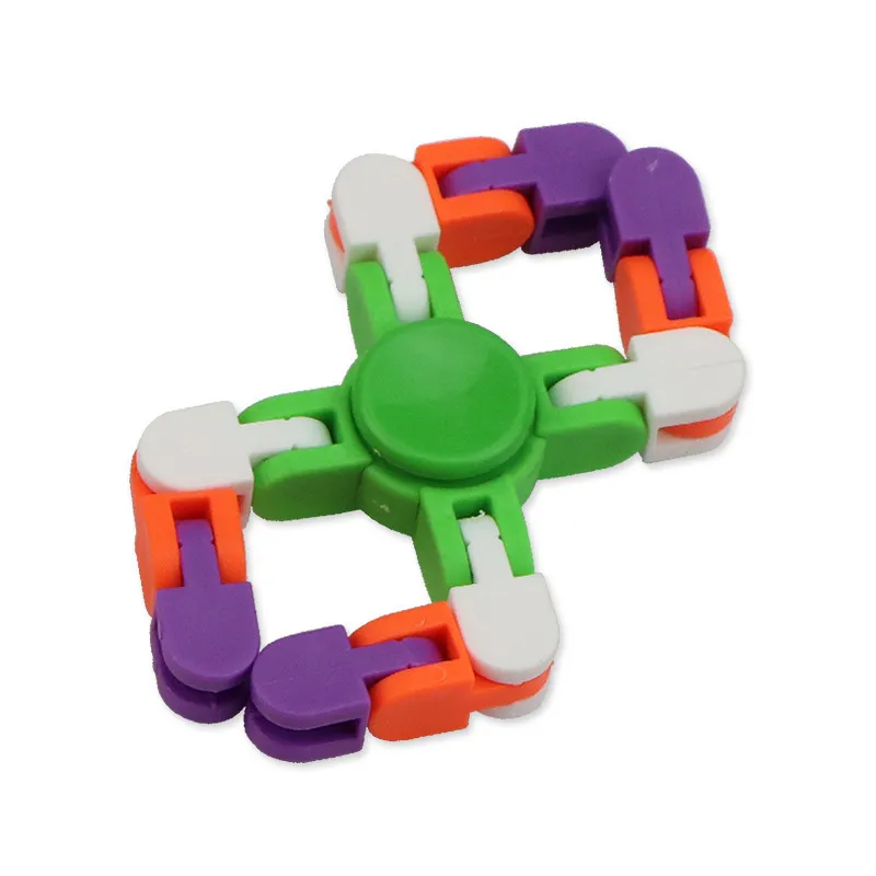 Wacky Tracks Spinner Snap and Click Fidget Toy Game Finger Sensory Toys Snake Puzzles For Teen Kid Adult Stress Relief Party Fillers Favors Recreation