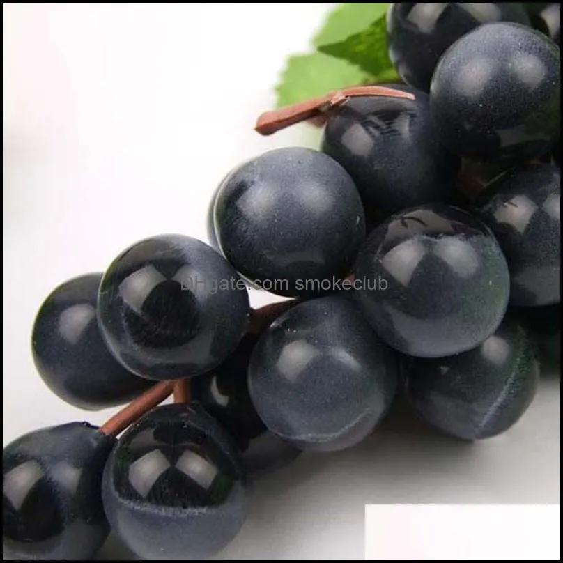 Artificial Plastic Grape Real Feel High Imitation Fruit Simulation And Vegetables Home Shop Decoration Decorative Flowers & Wreaths