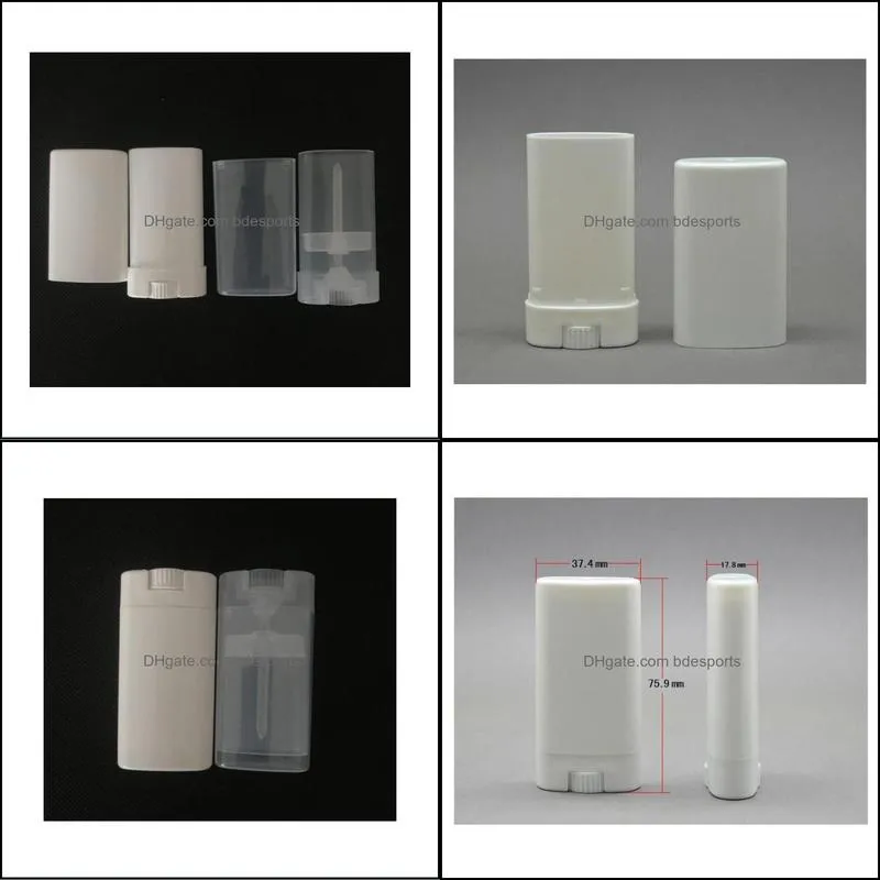 Bottles Packing Office School Business & Industrial Drop Delivery 2021 Empty Plastic Oval Deodorant Containers Balm Tubes With Lid Caps