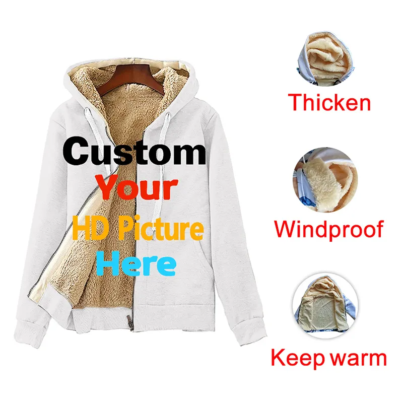 Männer S Long Winter Jacke 3D Print Custome Thermal Fleece Kapuzenjacken DIY Männer Super warme Schichten fallen lassen Großhandel Kleidung 220713