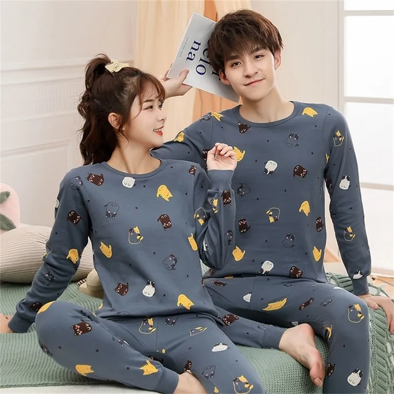 Ragazzi Animali Gatti Pigiama per 9 10 12 16 anni Bambini Sleepwear Teen Girl Cotton Night Suit Baby Homewear Pigiama Bambini Pigiama 220507