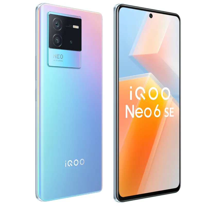 Téléphone portable d'origine Vivo IQOO Neo 6 SE 6SE 5G 12 Go de RAM 256 Go de ROM Snapdragon 870 64MP AF NFC Android 6.62 "AMOLED 120Hz E4 plein écran empreinte digitale ID visage téléphone portable intelligent