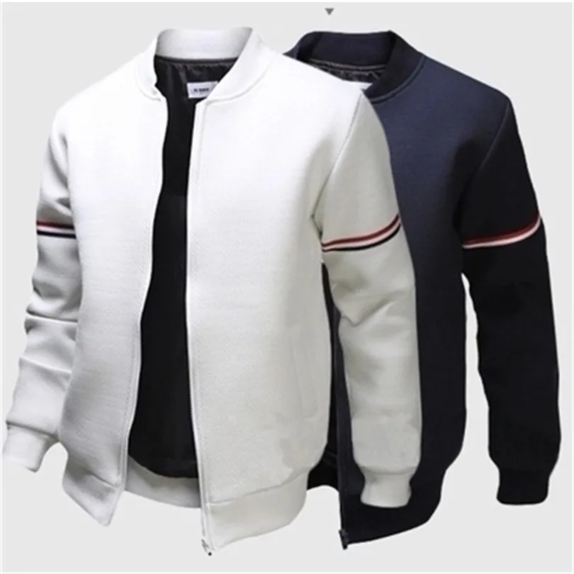 Winter Warm Men's Cardigan Thicken Sweater Coat Zipper Jacket Outerwear Long Sleeve Solid Casual Knitted Outwear T200319