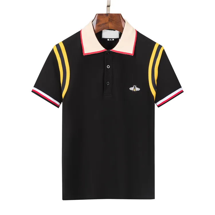 Hommes Designer Polo Shirt Homme Mode Italie Styliste polos Hommes Casual Golf Polos Chemise High Street Broderie Serpent Abeille Polos Respirant Top Tee Vêtements