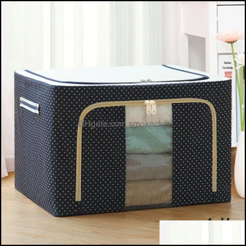Worki do przechowywania organizacja domowa housekee ogród Oxford tkanina stalowa pudełko na ubrania arkusze łóżka kocowe poduszki pojemnik na bok lub