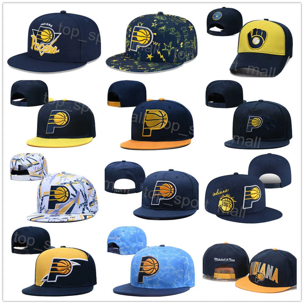 Caps en tricot basketball Sun Snapback Hat de sport ajusté Summer Ajustement Domantas Sabonis Chris Duarte Myles Turner Lettre